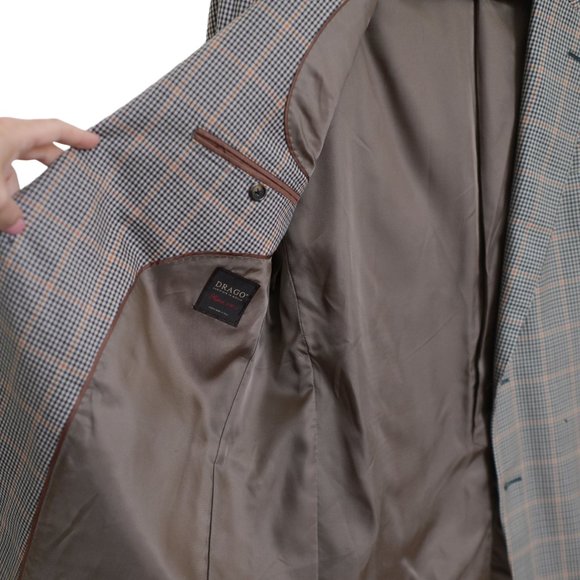 BROOKS BROTHERS 1818 Madison Full Canvas 2-Button Fall Color Plaid Blazer Sz 42R - Picture 7 of 16